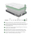 Findlay-12" Eastern King Green Tea Gel-Infused Memory Foam Hybrid Mattress image
