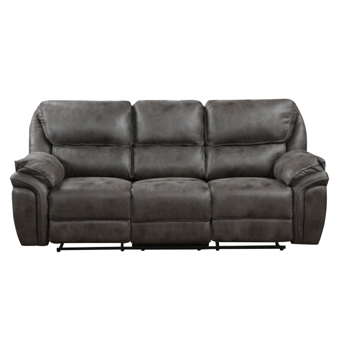 8517GRY-3 - Double Reclining Sofa