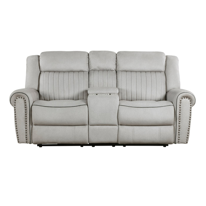 Brennen-Power Double Reclining Love Seat with Center Console image