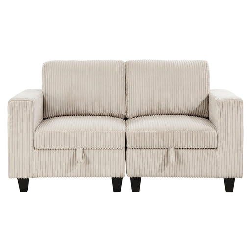 Walterboro-(2)Love Seat with Storage, Storage Pouches and Charging Ports image