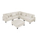 ;Robstown-(6)6-Piece Modular Sectional with Ottoman image