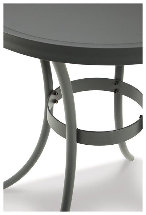 Crystal Breeze Gray 3-Piece Table and Chair Set