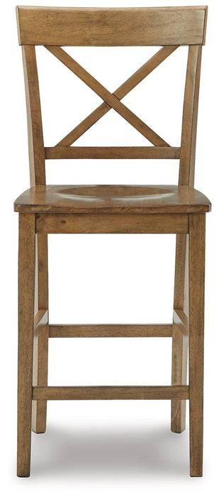 Shully Natural Counter Height Stool (Set of 2)
