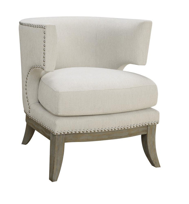 G902559  Contemporary White Accent Chair