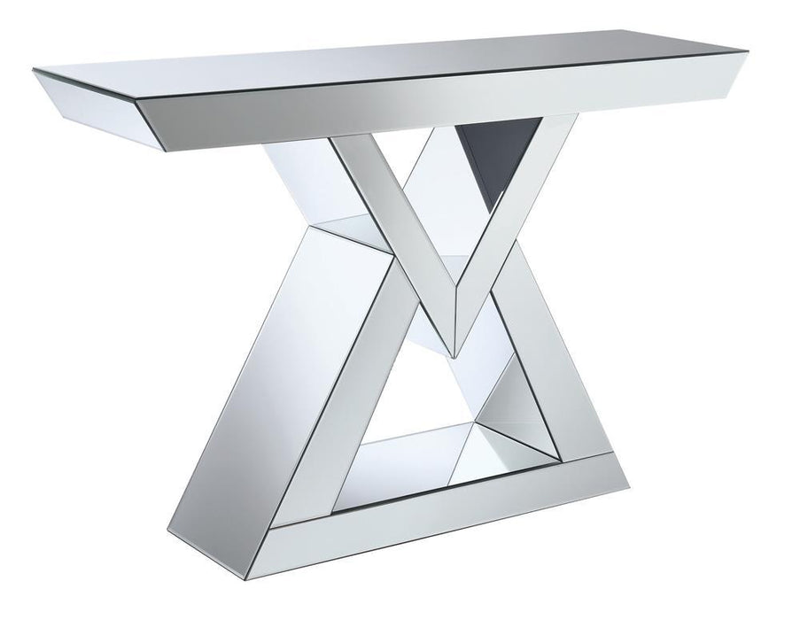 G930009 Contemporary Mirrored Console Table