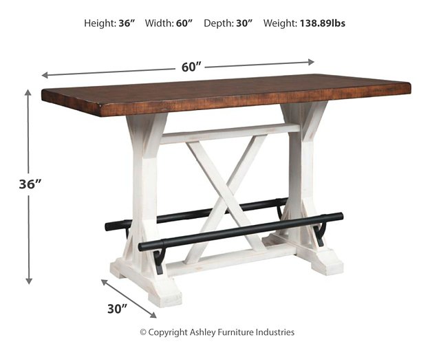 Valebeck Counter Height Dining Package