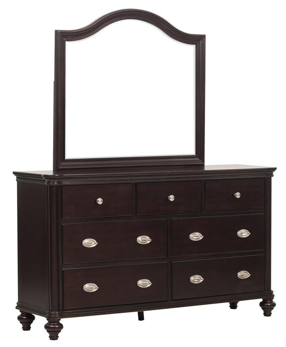 Homelegance Marston 7 Drawer Dresser in Dark Cherry 2615DC-5