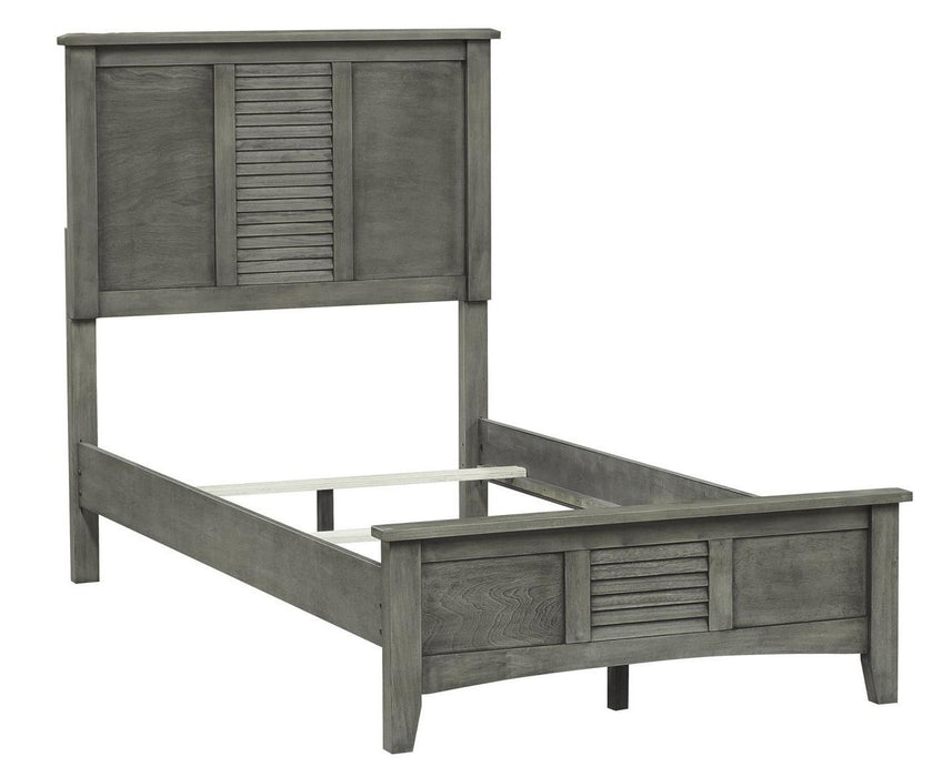 Homelegance Furniture Garcia Twin Panel Bed in Gray 2046T-1