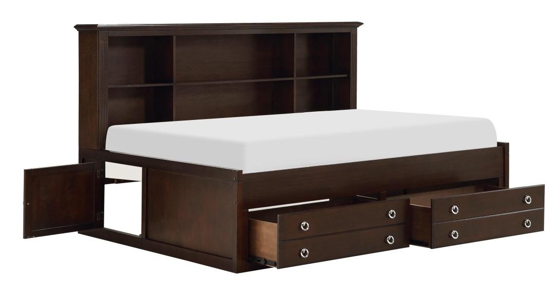 Homelegance Furniture Meghan Twin Lounge Storage Bed in Espresso
