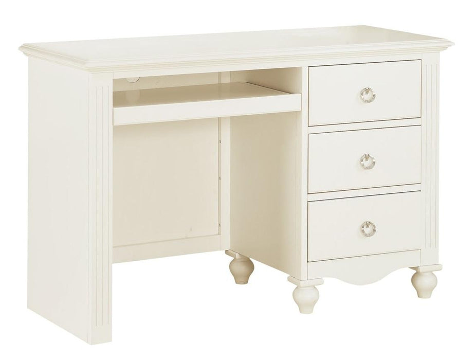 Homelegance Meghan 3 Drawer Writing Desk in White 2058WH-15