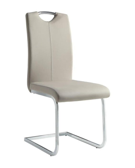 Homelegance Glissand Side Chair in Chrome (Set of 2)