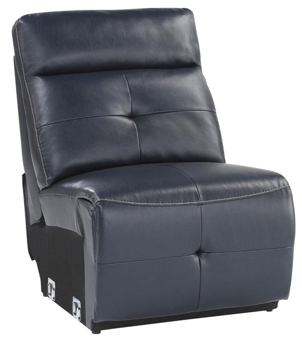 Homelegance Furniture Avenue Armless Chair in Navy 9469NVB-AC