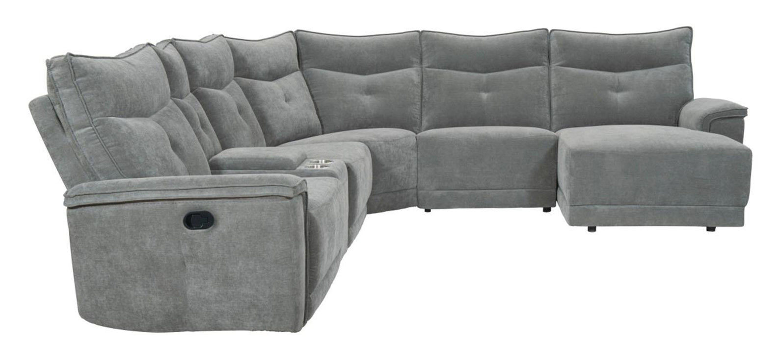 Homelegance Furniture Tesoro Corner Seat in Dark Gray 9509DG-CR
