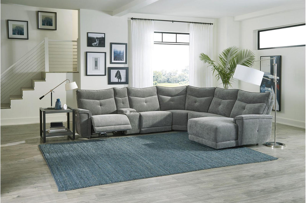 Homelegance Furniture Tesoro Corner Seat in Dark Gray 9509DG-CR