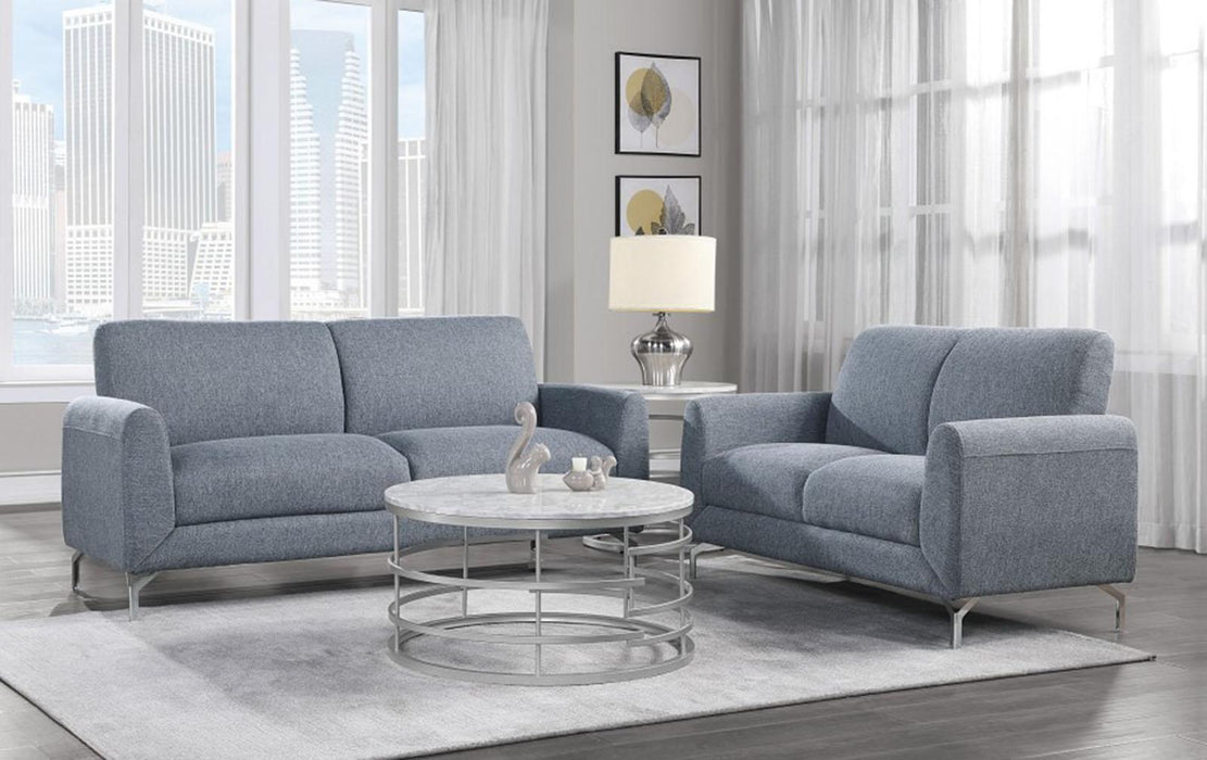 Homelegance Furniture Venture Loveseat in Blue