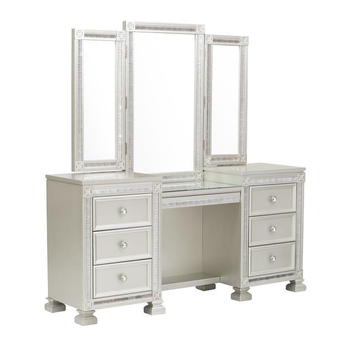 Bevelle (4)Vanity Dresser with Mirror