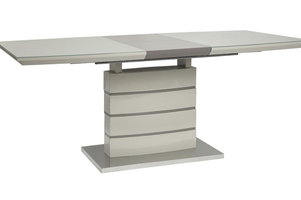 Glissand Dining Table in White & Gray 5599-71