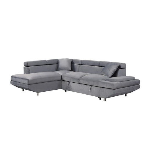 9412GYSC - (2)2-Piece Sectional with Adjustable Headrests, Pull-out Bed and Left Chaise image