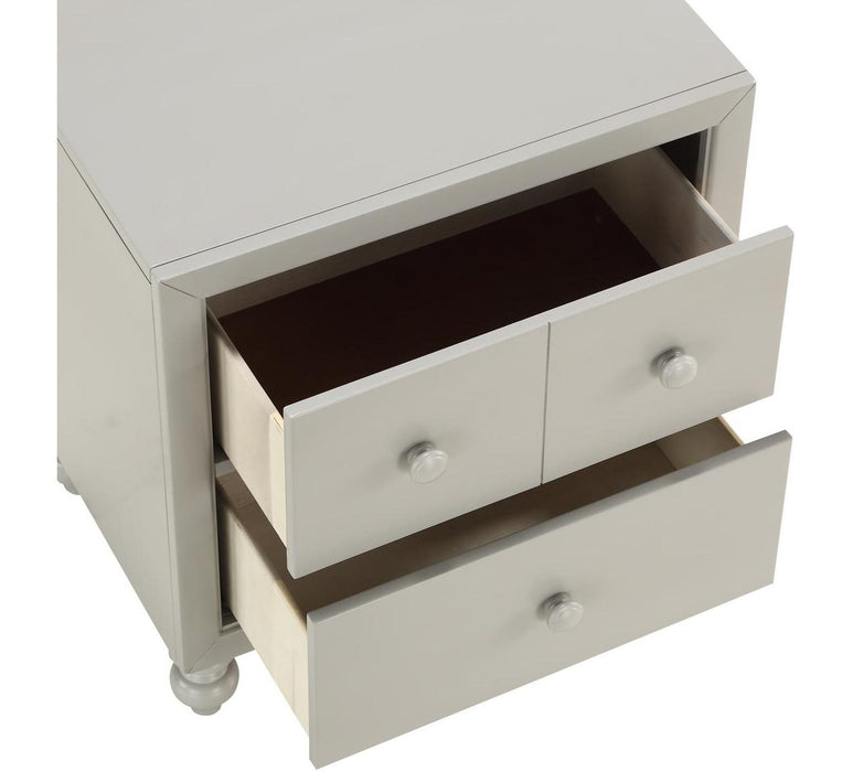 Wellsummer 2 Drawer Nightstand in Gray 1803GY-4