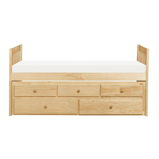 Bartly Twin/Twin Trundle Bed w/ 2 Storage Drawers in Natural B2043PR-1 image