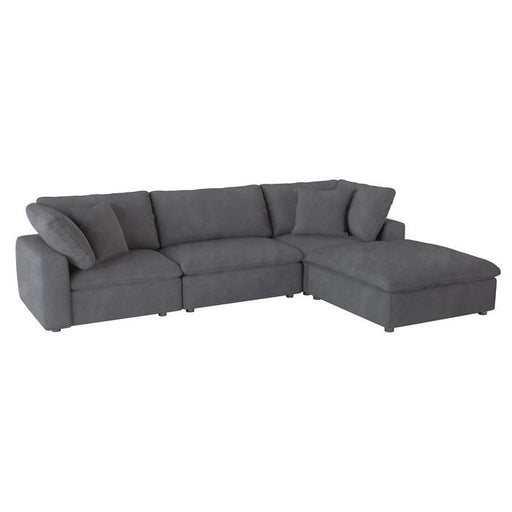 9546GY4OT - (4)4-Piece Modular Sectional with Ottoman image