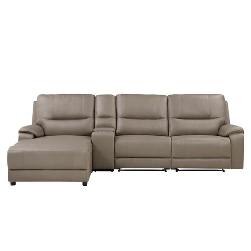 9429TP4LCRRPWH - (4)4-Piece Modular Power Reclining Sectional with Power Headrest and Left Chaise image