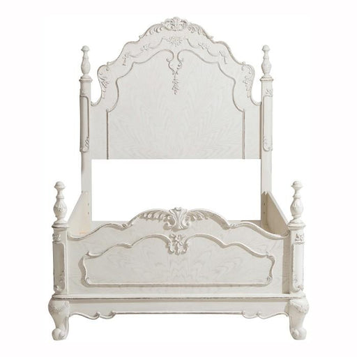 Cinderella Twin Poster Bed in Antique White 1386TNW-1 image