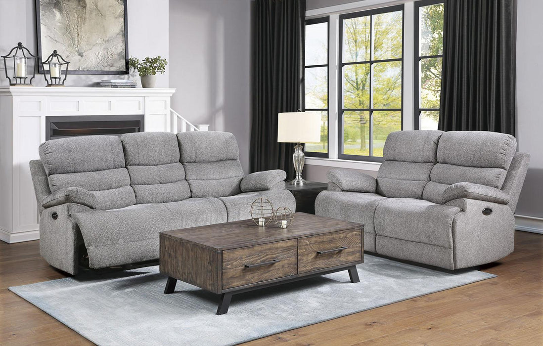 Sherbrook Double Reclining Loveseat in Gray