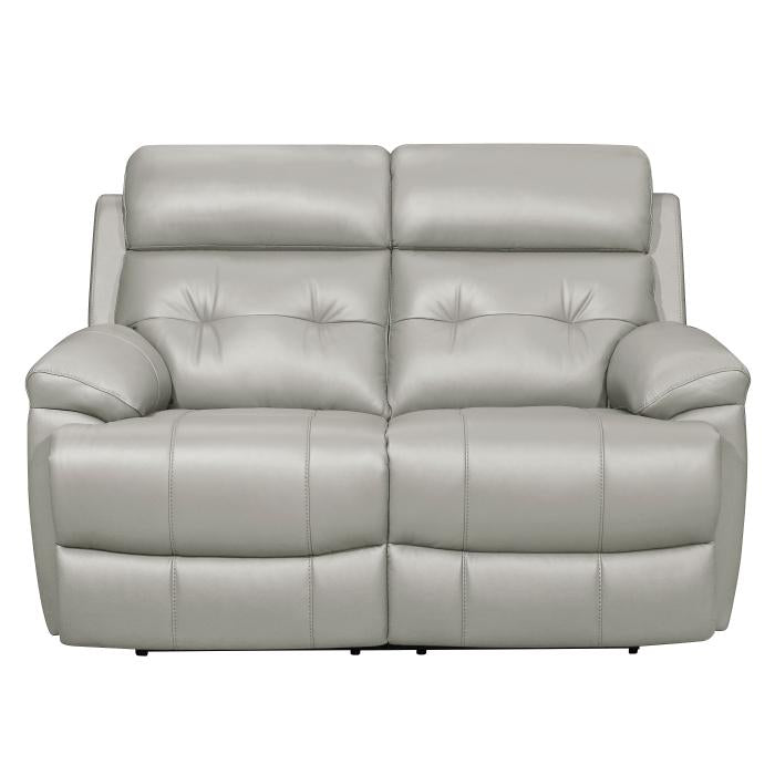 Lambent Double Reclining Loveseat in Silver Gray image