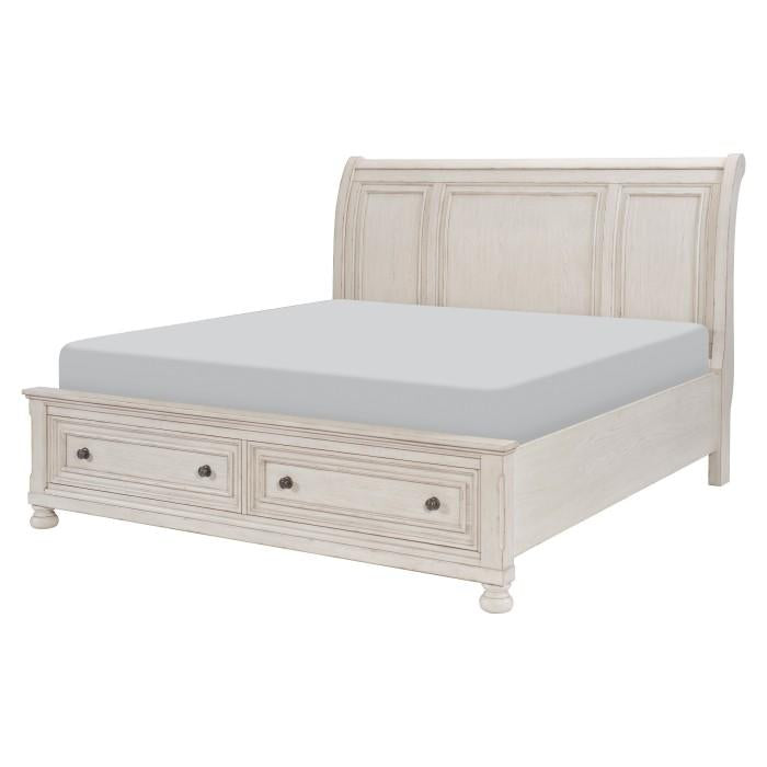 Bethel (3) Queen Platform Bed with Footboard Storage