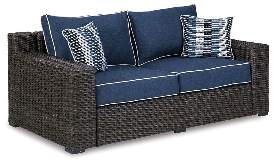 Grasson Lane 3-Piece Outdoor Sofa and Loveseat with Coffee Table