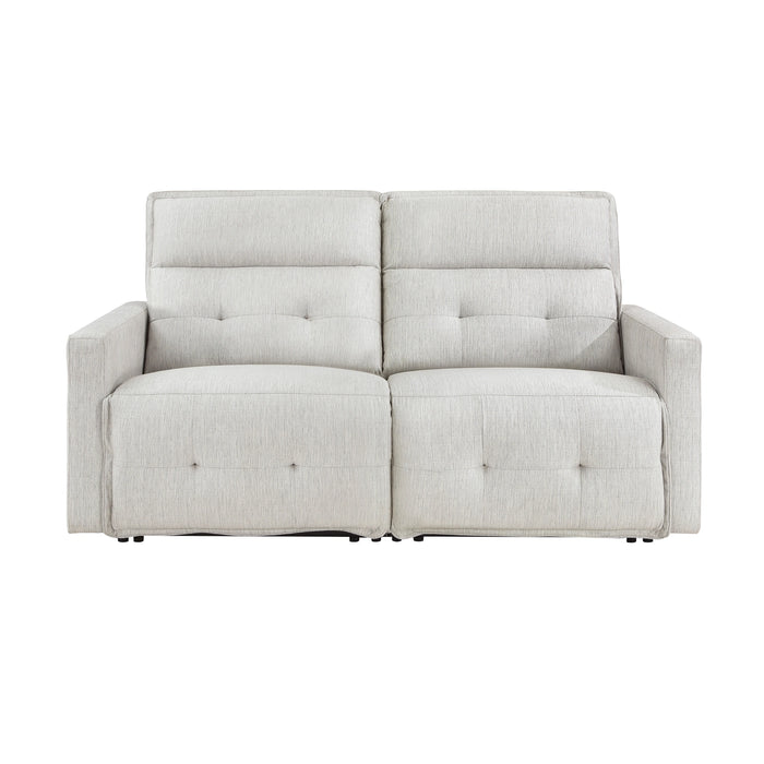 Salida-(2)Power Double Reclining Love Seat with Power Headrests image
