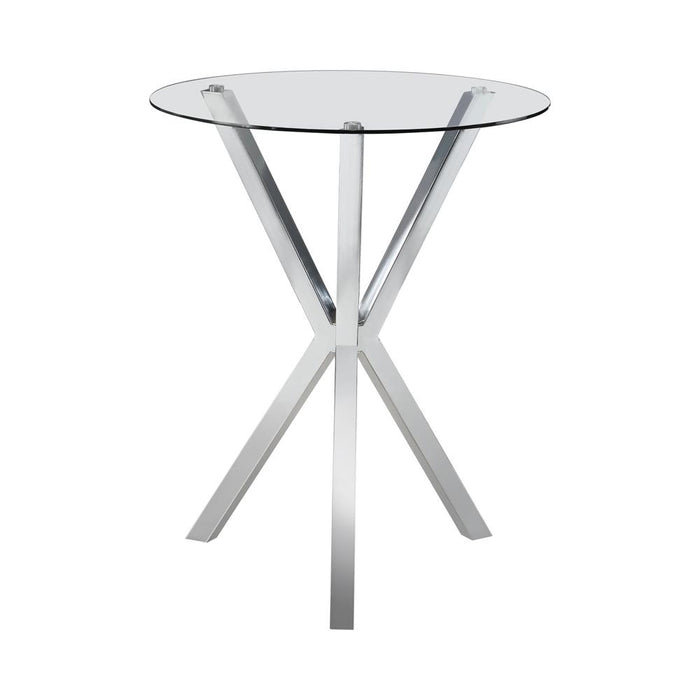G100186 Contemporary Chrome Bar Height Table image