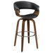 G100205 Contemporary Walnut and Black Bar Stool image