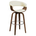 G100206 Contemporary Walnut and Cream Bar Stool image