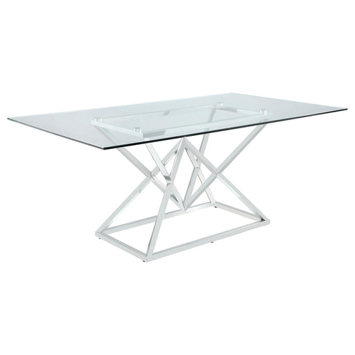 G109451 Rect Glass Dining Table image
