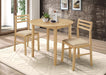 G130006 Casual Natural and Beige Three Piece Dining Set image