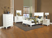 Sandy Beach White California King Four Piece Bedroom Set image