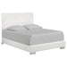 Felicity Contemporary Glossy White Eastern King Bed image
