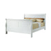 Louis Philippe Traditional Youth White Full Bed image