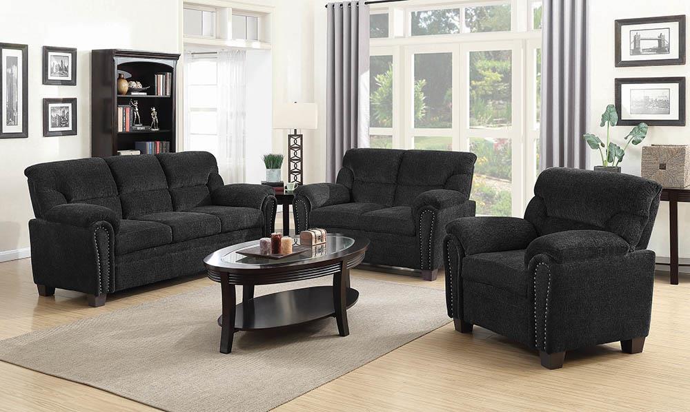 Clemintine Grey Three Piece Living Room Set image