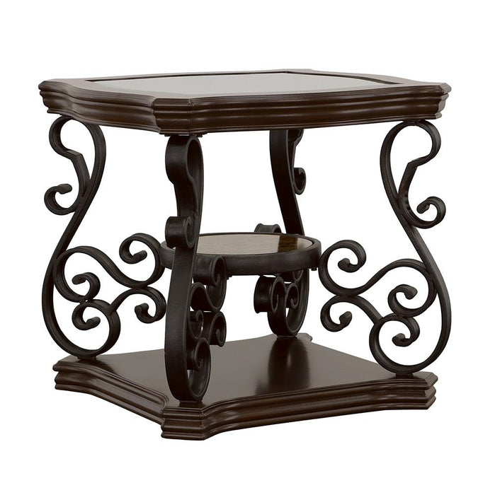 Occasional Traditional Dark Brown End Table image