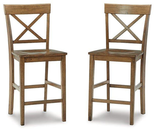 Shully Natural Counter Height Stool (Set of 2) image