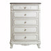 Homelegance Cinderella 5 Drawer Chest in Antique White with Grey Rub-Through 1386NW-9 image