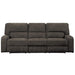 Homelegance Furniture Borneo Power Double Reclining Sofa in Chocolate image