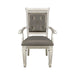 Homelegance Bevelle Arm Chair in Silver (Set of 2) 1958A image
