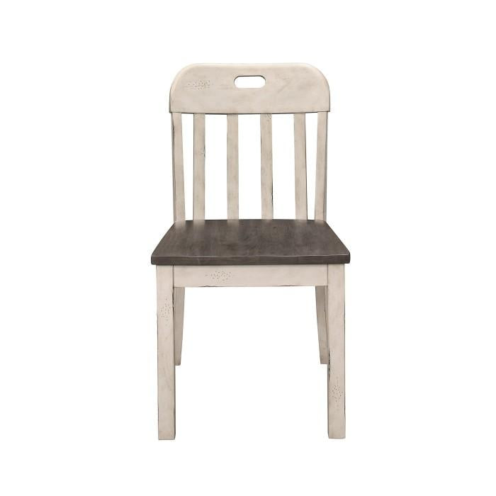 Homelegance Clover Side Chair in White & Gray (Set of 2) image