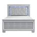Homelegance Allura Full Panel Bed in Silver 1916F-1* image