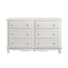 Homelegance Clementine 6 Drawer Dresser in White B1799-5 image