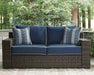 Grasson Lane Grasson Lane Nuvella Loveseat and 2 Lounge Chairs with Fire Pit Table image